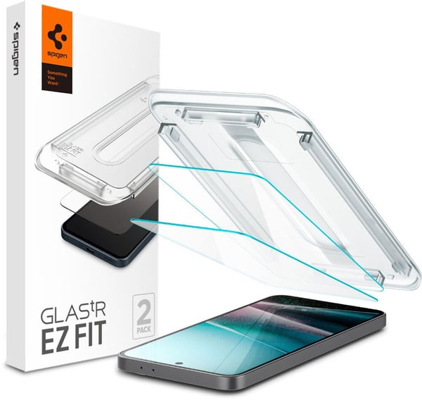 Spigen GLAS.tR EZ Fit, Samsung, Galaxy A36 5G, Naarmuuntumisenkestävä, Läpinäkyvä, 2 kpl