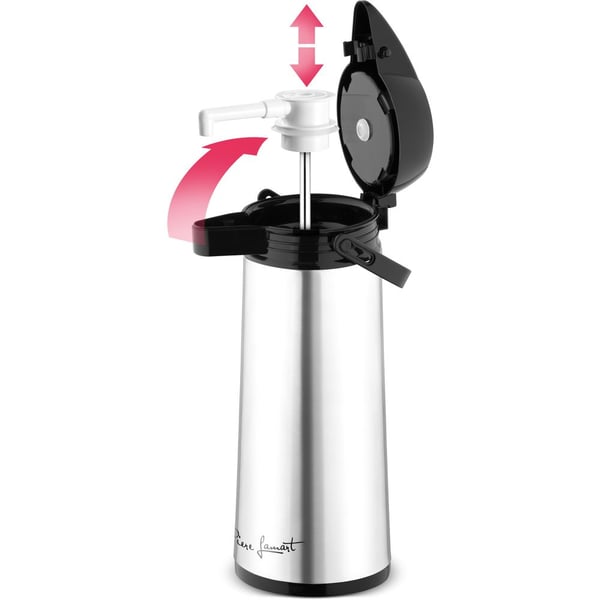 Lamart LT4037, 1,9 L, Musta, Ruostumaton teräs, Muovi, Terästä, Telttailu, Matkailu, 13 cm, 360 mm