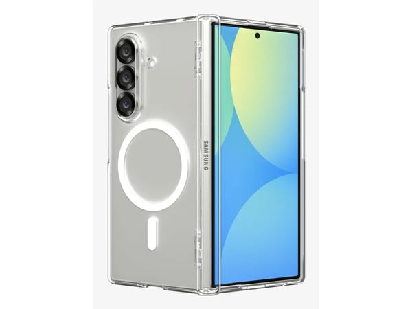 Spigen Samsung Galaxy Z Fold 7 Ultra Hybrid Pro-kuori, MagSafe, kirkas/valkoinen