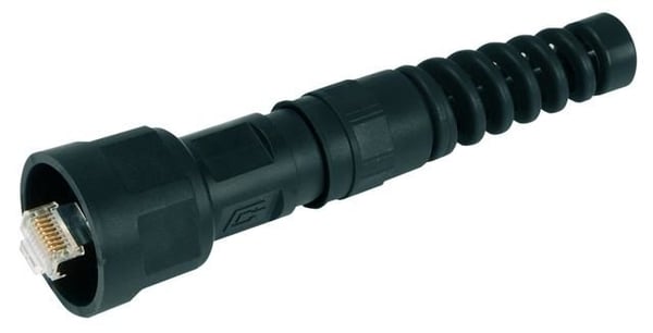 Telegärtner J80026A0010, RJ45, Musta