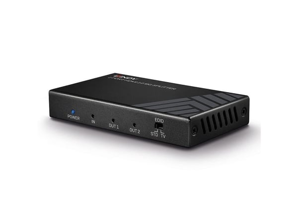 Lindy 38235, HDMI, 2x HDMI, 3840 x 2160 pikseliä, Musta, Metalli, CE, FCC, RoHS, REACH, California Proposition 65