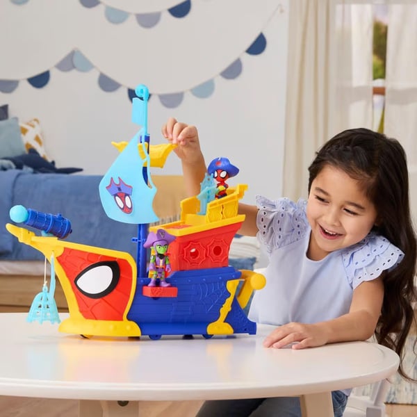 Hasbro Spidey Webs Ahoy Bubble Ship -leikkisetti, 3+
