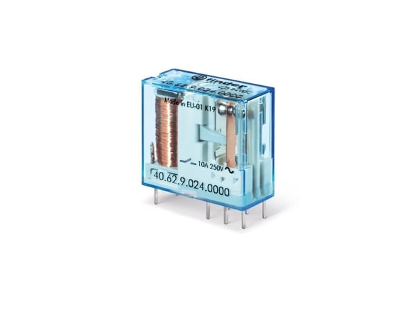 Finder 40.62.9.024.0000 Tulostusrele 24 V/DC 10 A 2 x vaihtokytkin 1 kpl