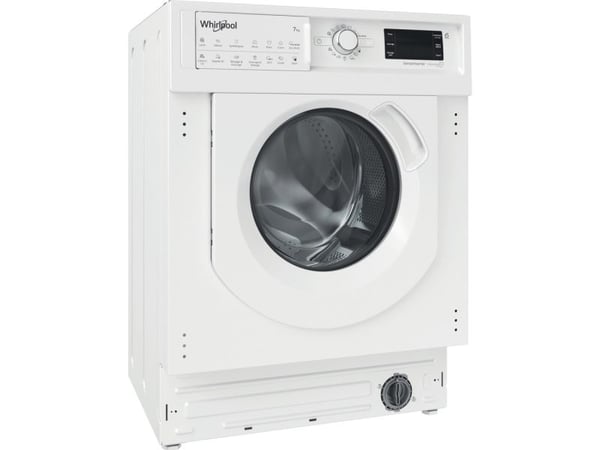 Whirlpool BI WDWG 751482 EU N, Frontmatet, Innebygget, Hvit, Venstre, 5 kg, 1351 RPM