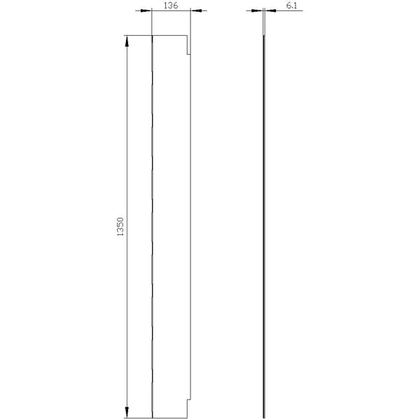 Siemens 8GK9102-8KK01, 140 mm, 1330 mm, 10 mm, 360 g