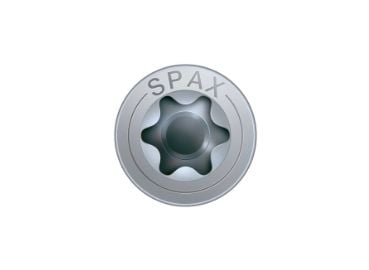 SPAX 3337008, Skruv, Stål, Platt huvud, Allen (hex), Metallisk, 40 mm