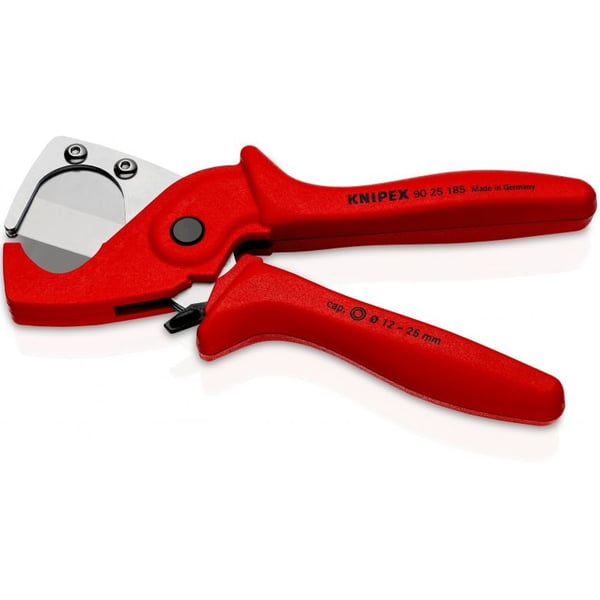 Knipex 90 25 185, Rörkapare, Stål, Plast, Röd, 1,2 cm, 18,5 cm