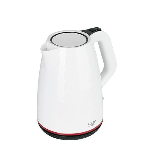 Adler AD 1277 W, 1,7 l, 2200 W, Hvit, Plast, Vannivåindikator, Trådløs
