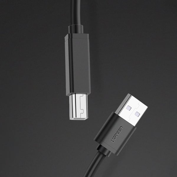 Kabel USB A-plugg - B-plugg for skriver 10 m med forsterker US122 UGREEN
