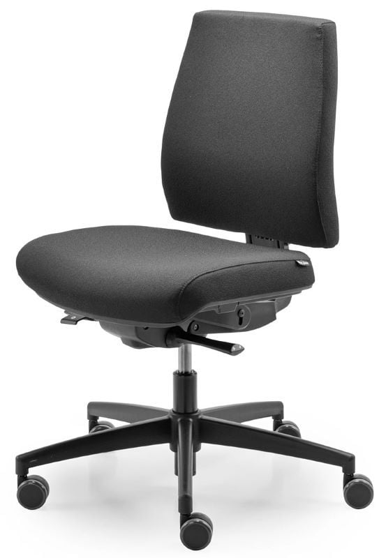 Kontorstol Dauphin Ajust Comfort 2.0, svart