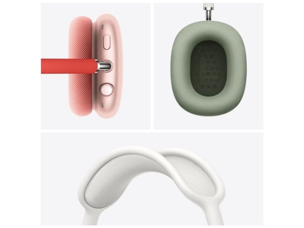 Apple AirPods Max - Hodetelefoner med mikrofon - full størrelse - Bluetooth - trådløs - aktiv støydemping - sølv