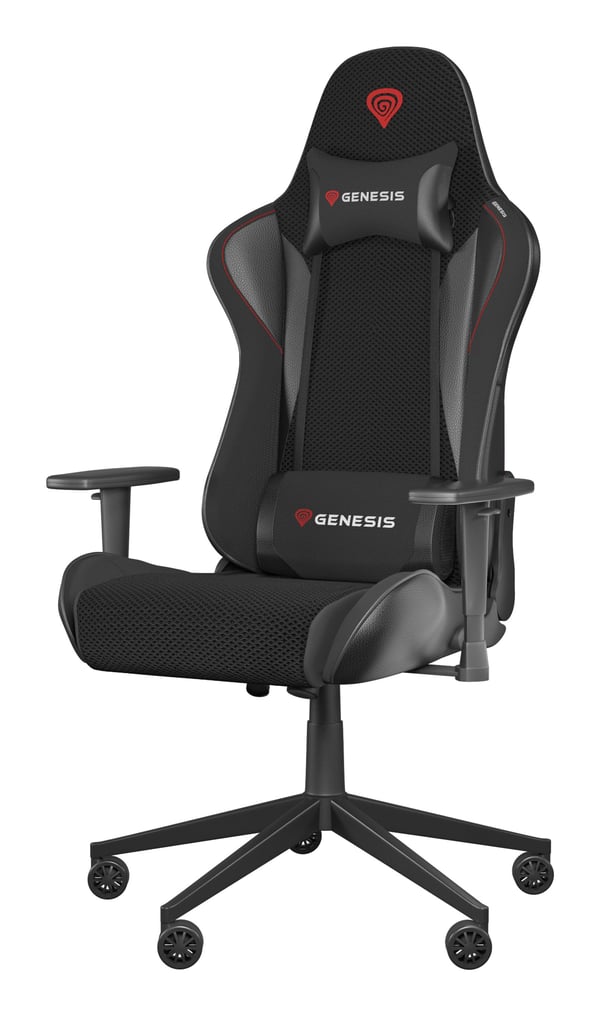 GENESIS Nitro 440 G2, Käsinojallinen pelituoli, 120 kg, pehmustettu istuin, Pehmustettu selkänoja, 160 cm, 195 cm