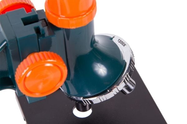 Levenhuk LabZZ M3, Projeksjonsmikroskop, Oransje, Bensinfarge, Plast, 1200x, 300x, 10x