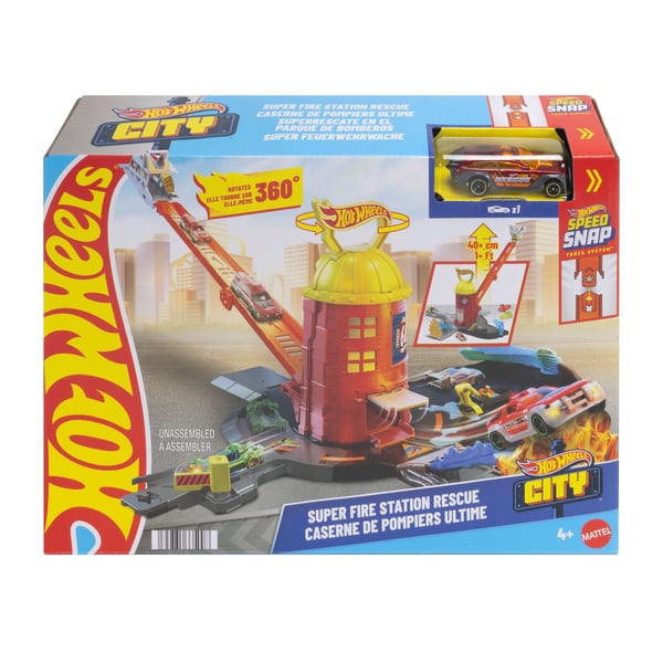 Hot Wheels City Super Fire Station Playset
