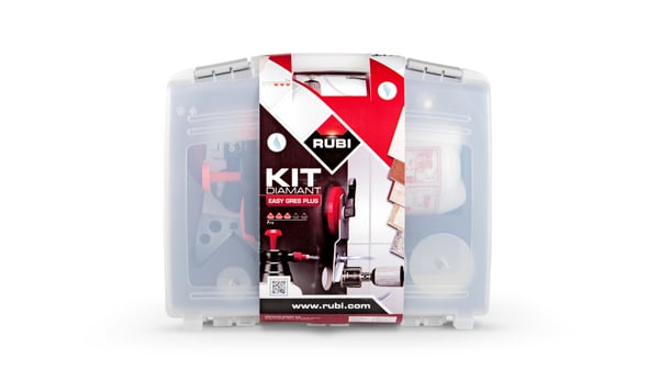 RUBI Easy Gres Plus laattaporasarja 20, 28, 35, 43, 50, 68, 75 mm, 7 kpl