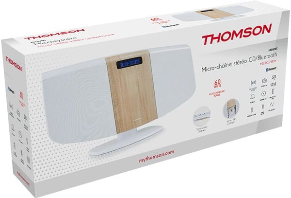 Thomson MIC400BT, Kodin mikroaudiojärjestelmä, Etu, 10 W, 4 O, 50 dB, 30 W