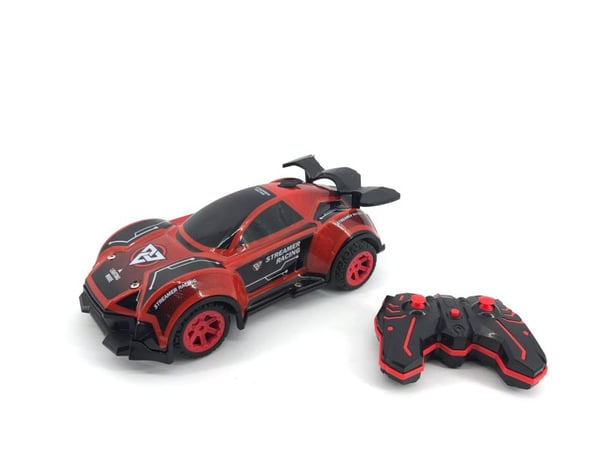 Steam Light Racing Car Remote control 2WD Car - 1:16 scale - Red