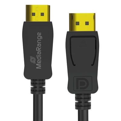 MediaRange MRCS248, 2 m, DisplayPort, DisplayPort, Hankjønn, Hankjønn, 7680 x 4320 piksler