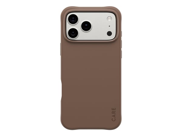 CARE by PanzerGlass Samba - Skydd för mobiltelefon - MagSafe-kompatibilitet - termoplastisk polyuretan (TPU) - espresso - för Apple iPhone 17 Pro M...