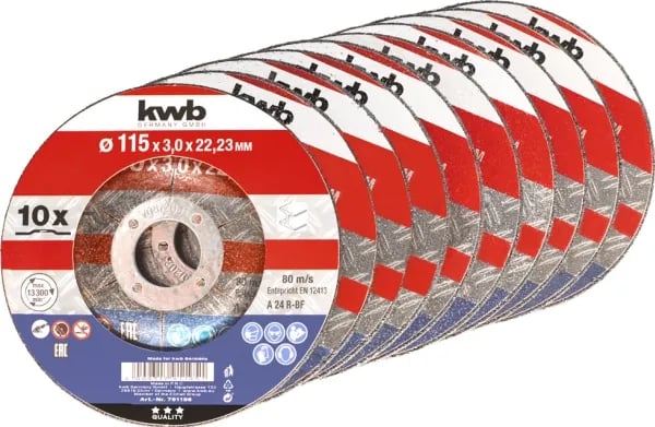 kwb 791295, levyleikkuri, Metalli, 12,5 cm, Mikä tahansa tuotemerkki, 2,2 cm, Monivärinen