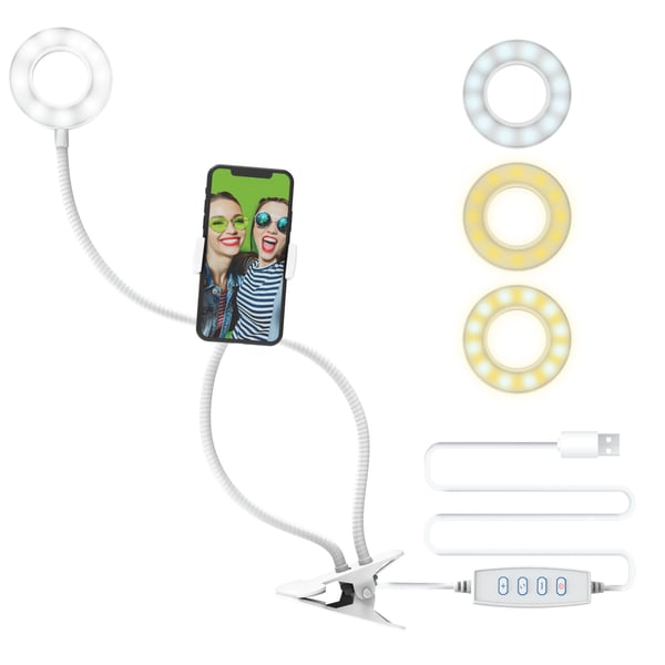 Digipower DP-VLR3, LED, 1,37 m, Hvit, CE, USB, 7,62 cm