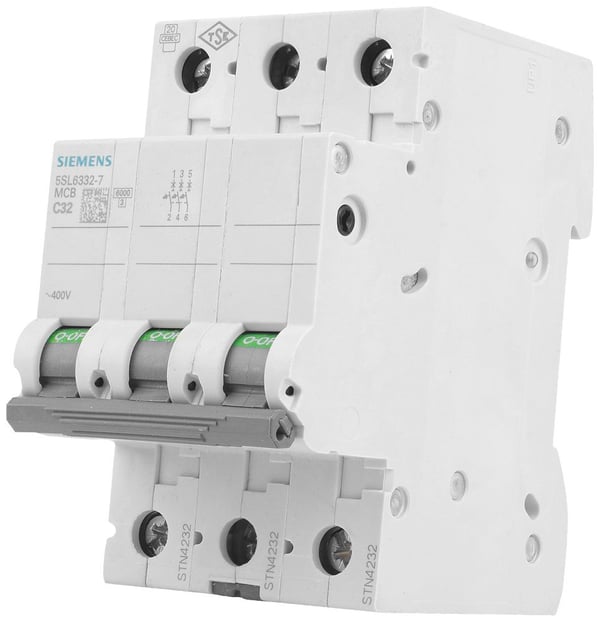 Siemens 5SL6332-7 Siemens Indus.Sector Katkaisija 3-napainen 32 A 400 V