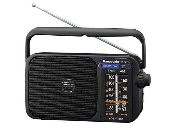 Panasonic RF-2400DEG-K AM/FM-radio, sort