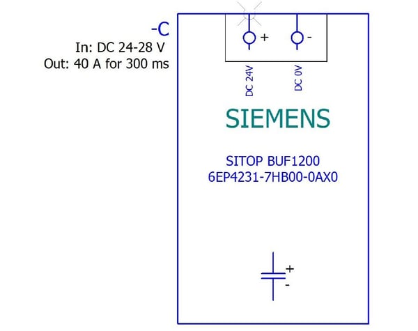 Siemens SIEM 6EP4231-7HB00-0AX0 Puffermodul SITOP BUF1200 Puffer- kapazität 300 ms/40, Valmiustila (ilman yhteyttä), CE, RoHS, REACH, 135 mm, 220 m...