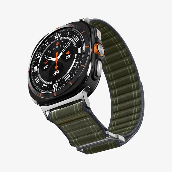 Spigen WBF0, Band, Smartwatch, Grön, Samsung, Galaxy Watch Ultra, Tyg