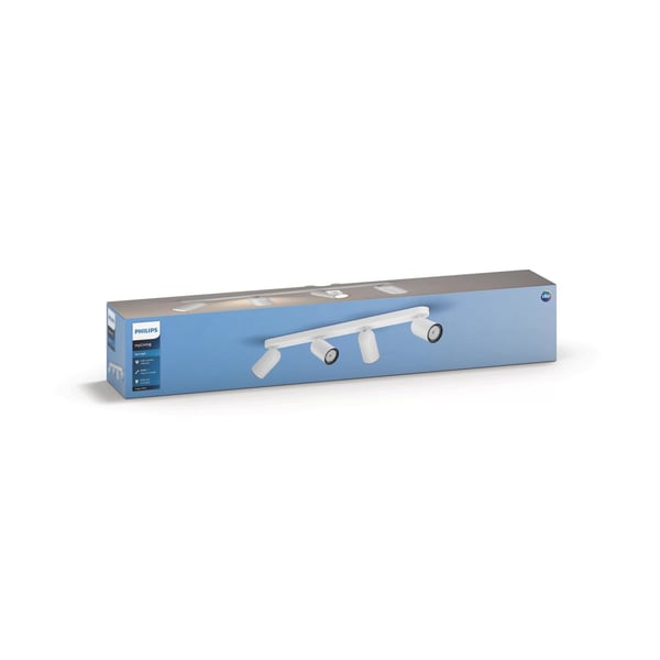 Philips Pongee - Vegg/tak-spotlys - 4 innganger - GU10 - hvit
