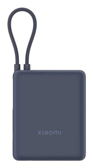 Xiaomi - Power bank - integrerad kabel - 10000 mAh - 36.5 Wh - 33 Watt - 3 A - Fast Charge - 2 utdatakontakter (USB-C, USB)