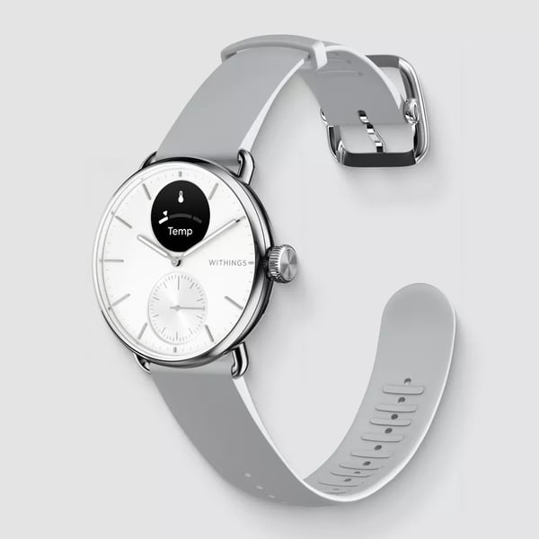 Withings ScanWatch 2 hybrid smartklokke 38 mm, perlehvit