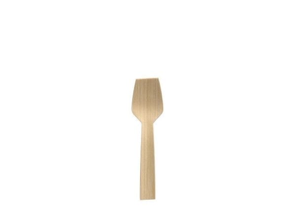 Papstar 88772, Kertakäyttöinen jäätelölusikka, Puu, Puu, 9,2 cm, 50 kpl