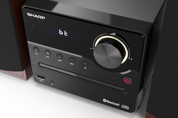 Sharp XL-B512(BR) mikrohifijärjestelmä 45 W CD/FM/USB/Bluetooth 5.0, ruskea