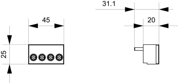 Siemens 3RA6911-1A, 32 mm, 31 g, 52 mm, 49 mm, 73 mm