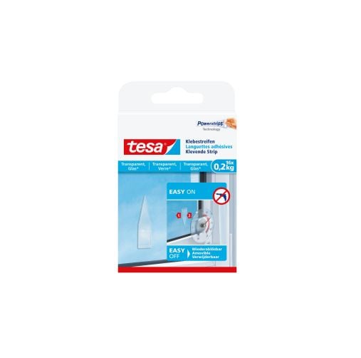 TESA 77732-00000, Kiinnitysalusta, Läpinäkyvä, Lasi, 0,2 kg/cm