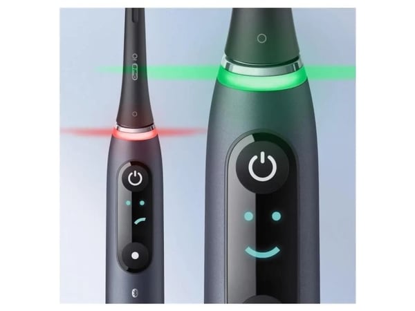 Oral-B iO Series 9 Duo eltandborstar, 2-pack, svart onyx/rosenkvarts