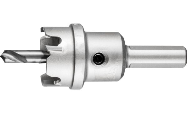 PFERD TC hole cutter flat version 8 mm, shank dia. 10 mm, 2,7 cm