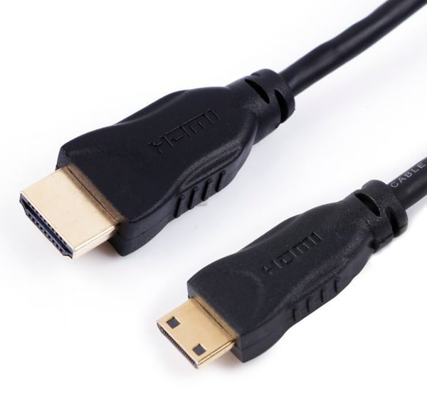 MicroConnect - High Speed - HDMI-kabel med Ethernet - 19 pin mini HDMI Type C hann til HDMI hann - 2 m - svart - 4 K 60 Hz (4096 x 2160) støtte