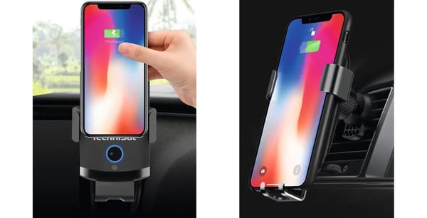 TechniSat SMARTCHARGE 2, Matkapuhelin/älypuhelin, Aktiivinen teline, Auto, Musta