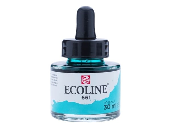Ecoline Liquid Watercolour Bottle 30 ml Turquoise Green 661