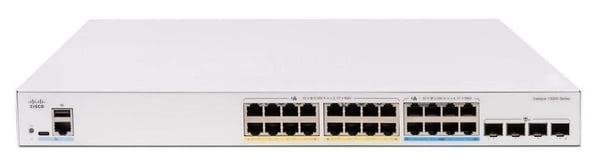 Cisco Catalyst 1300X-24T-4X – Switch – L3 – administrert – 4 x 10 Gigabit SFP28 + 24 x 10/100/1000Base-T – kan monteres i rack