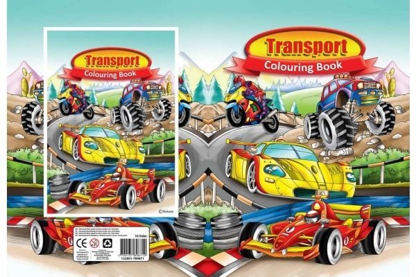 Fargebok A4 Transport 16 sider |