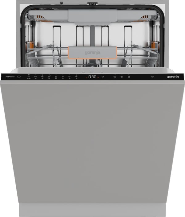Gorenje G600 GV663B65XXL oppvaskmaskin, 14 kuverter, klasse D, 60 cm, svart