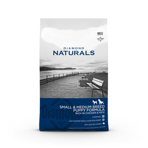 Diamond Naturals Small & Medium valpefôr kylling & ris 15 kg