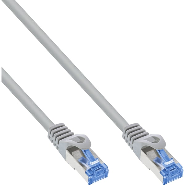 InLine 74815, 15 m, Cat6a, S/FTP (S-STP), RJ-45, RJ-45, Grå