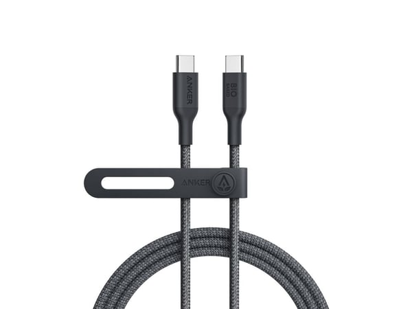 Anker PowerLine 544 - USB-kabel - USB-C (hane) till USB-C (hane) - 1.83 m - USB Power Delivery (140W), snabbladdning - fantomsvart