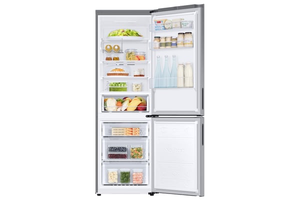 Samsung EcoFlex RB33B612ESA - Kjøleskap/fryser - bunnfryser - bredde: 59.5 cm - dybde: 65.8 cm - høyde: 185.3 cm - 344 liter - Klasse E - sølvinoks