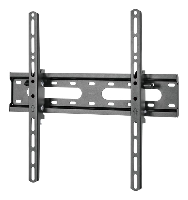 DELTACO - Monteringssats (väggfäste) - för böjd/platt panel - tilt, 45 kg - svart - skärmstorlek: 32"-70"