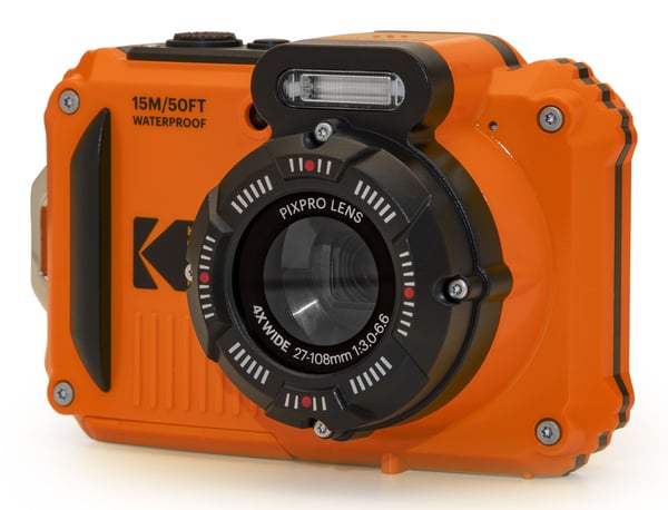 Kodak PIXPRO WPZ2OG6, 16,76 MP, 4608 x 3456 pikseliä, BSI CMOS, 4x, Full HD, Musta, Oranssi